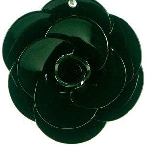 FLOWER LUCITE PENDANT NECKLACE-WORK OF ART!!